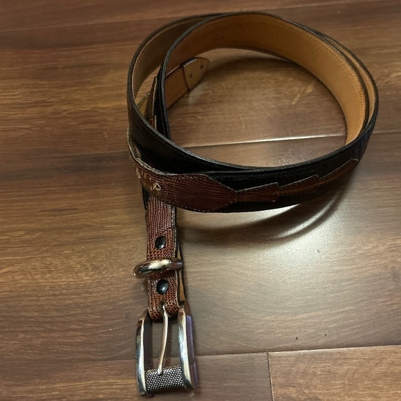 Men's Leather Belt - Picture 1 of 8